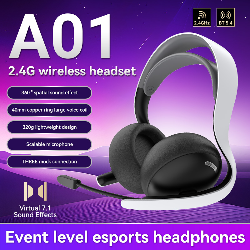 Esports Gaming Phone - Cuffie da Gaming A01 Wireless/Cablate/BT 2.4G