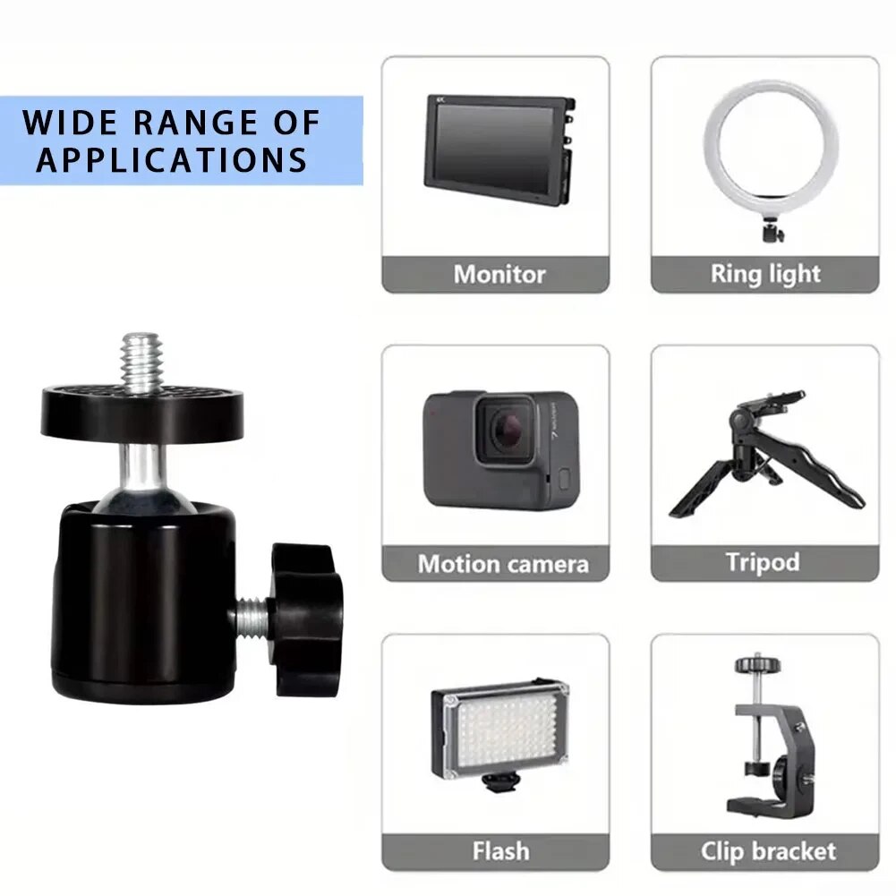 Mini Testa a Sfera con Vite da - Webcam Ring Light recensione e prezzo