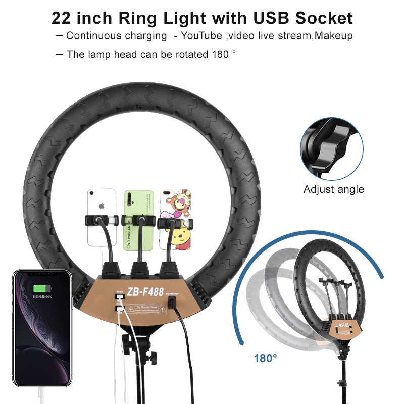 Lampada ad anello da 22 pollic - Webcam Ring Light recensione e prezzo