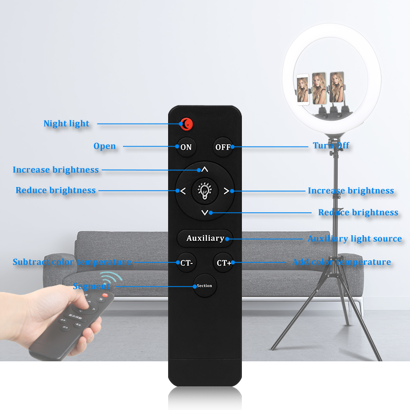 Lampada ad anello da 22 pollic - Webcam Ring Light recensione e prezzo