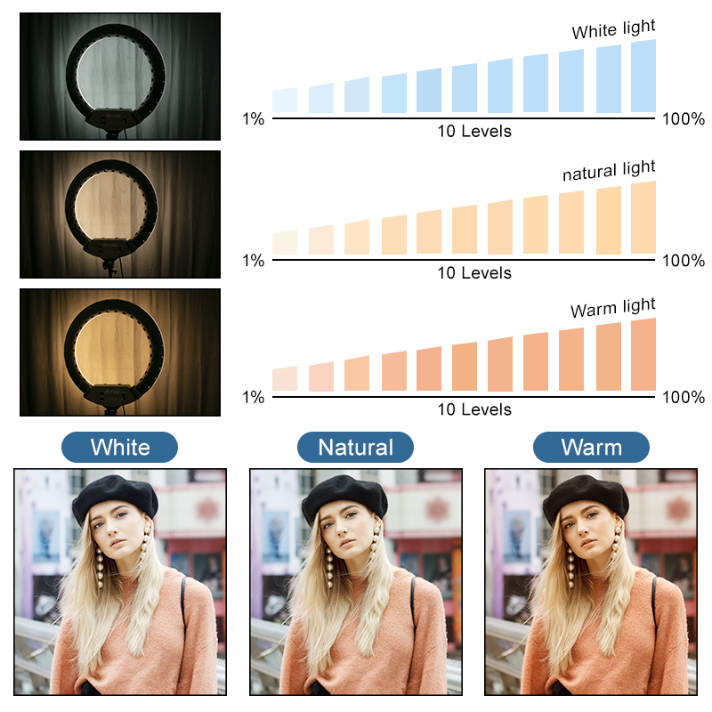Lampada ad anello da 22 pollic - Webcam Ring Light recensione e prezzo