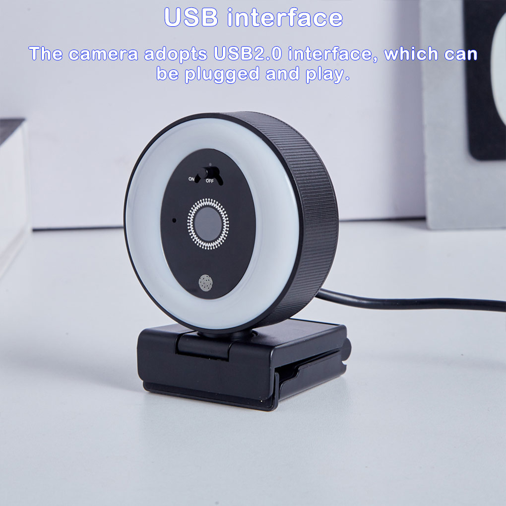 Webcam USB 2K ad Alta Definizi - Webcam Ring Light recensione e prezzo