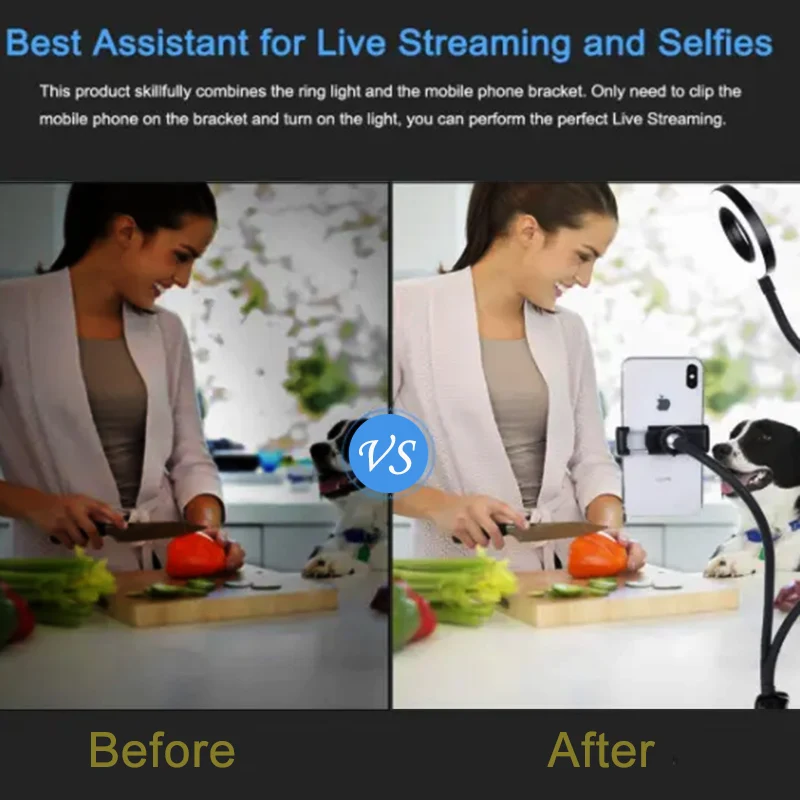 Supporto universale flessibile - Webcam Ring Light recensione e prezzo