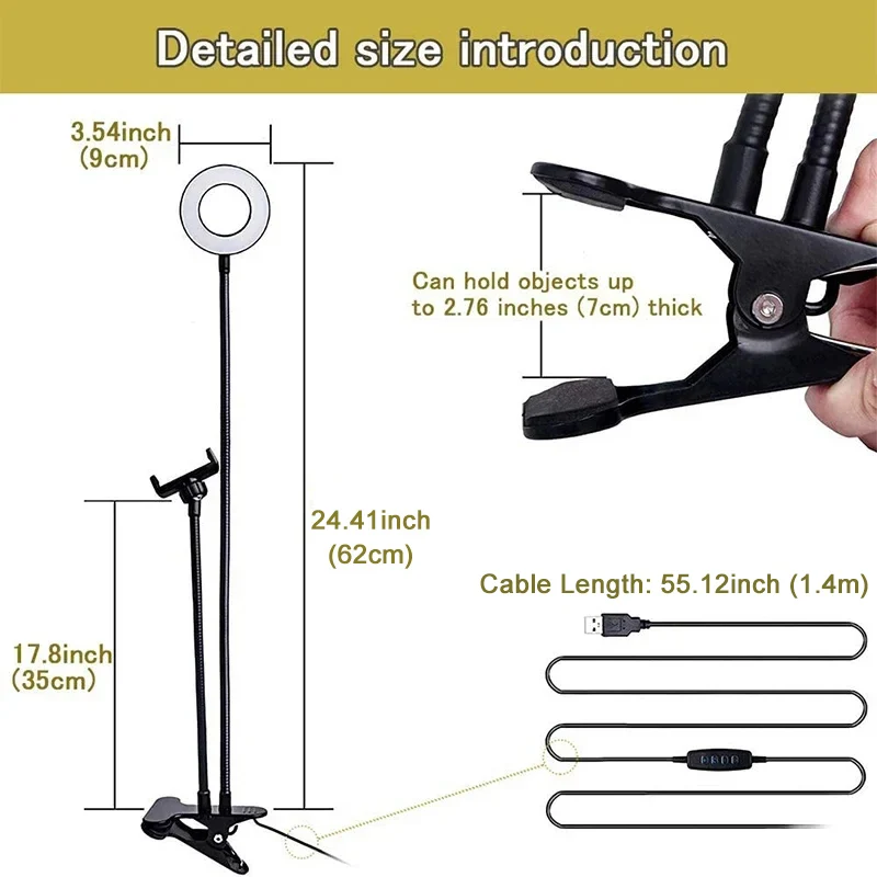Supporto universale flessibile - Webcam Ring Light recensione e prezzo