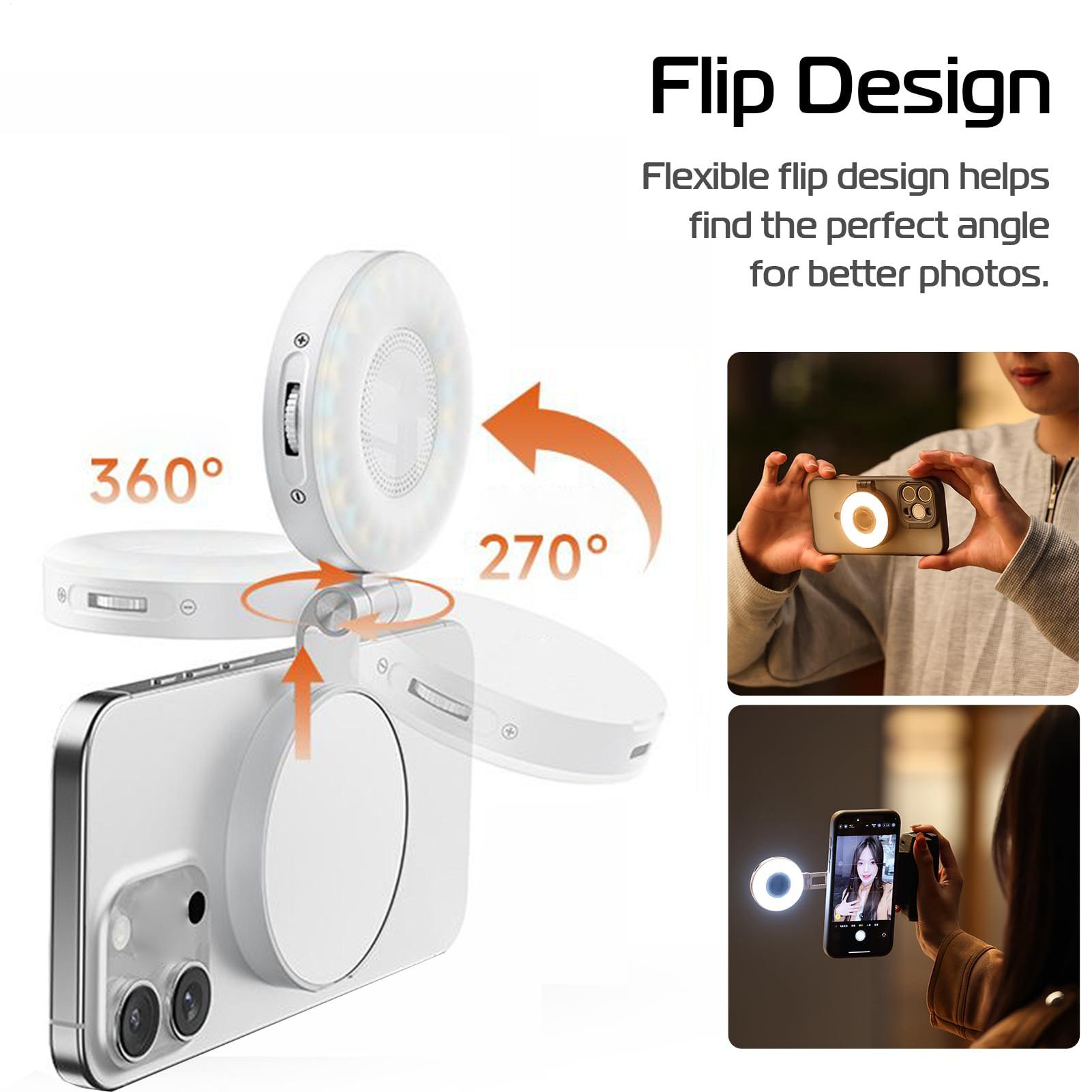 Clip per luce selfie portatile - Webcam Ring Light recensione e prezzo