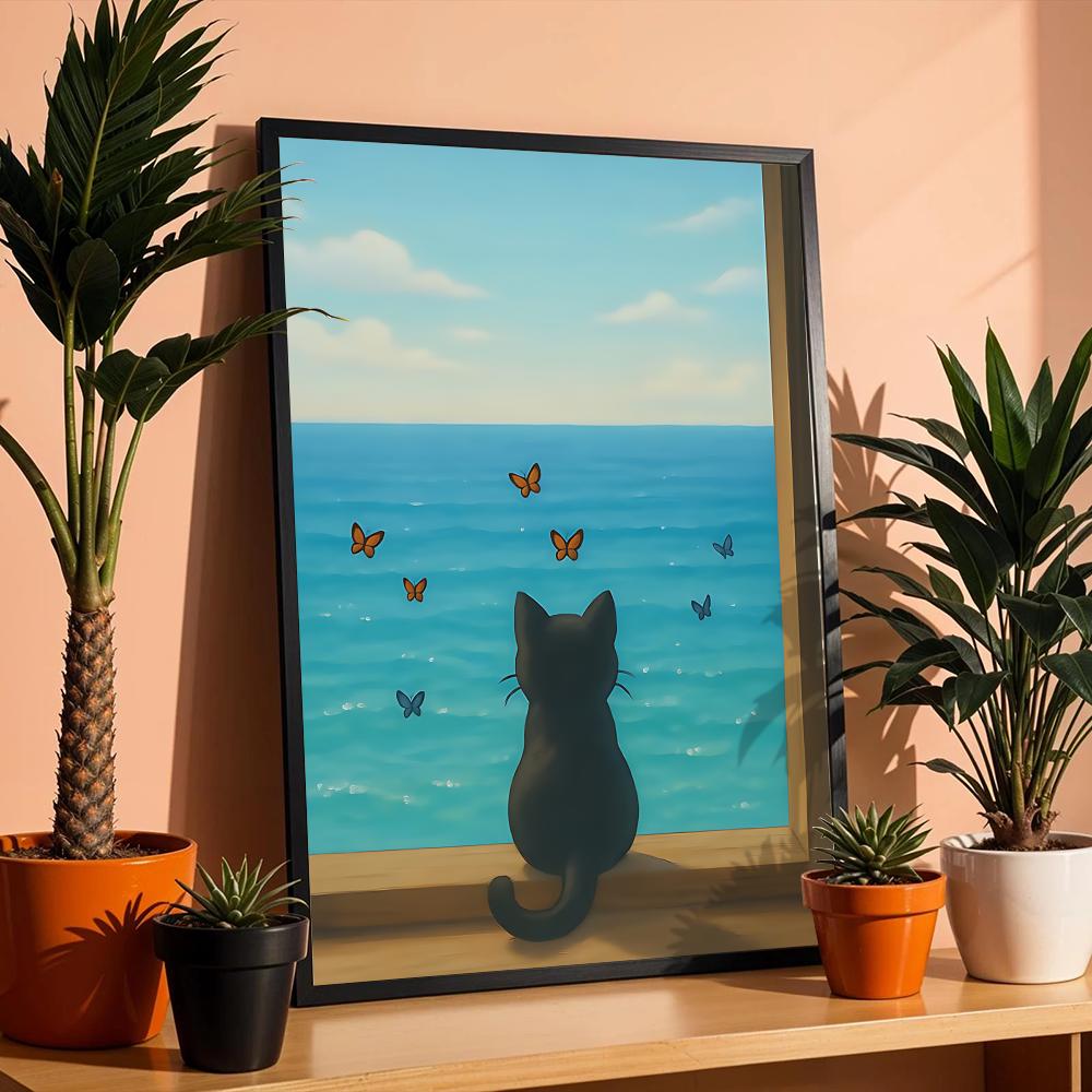 Poster con gatto sulla spiaggi - Esports Gaming Wallpaper recensione e prezzo