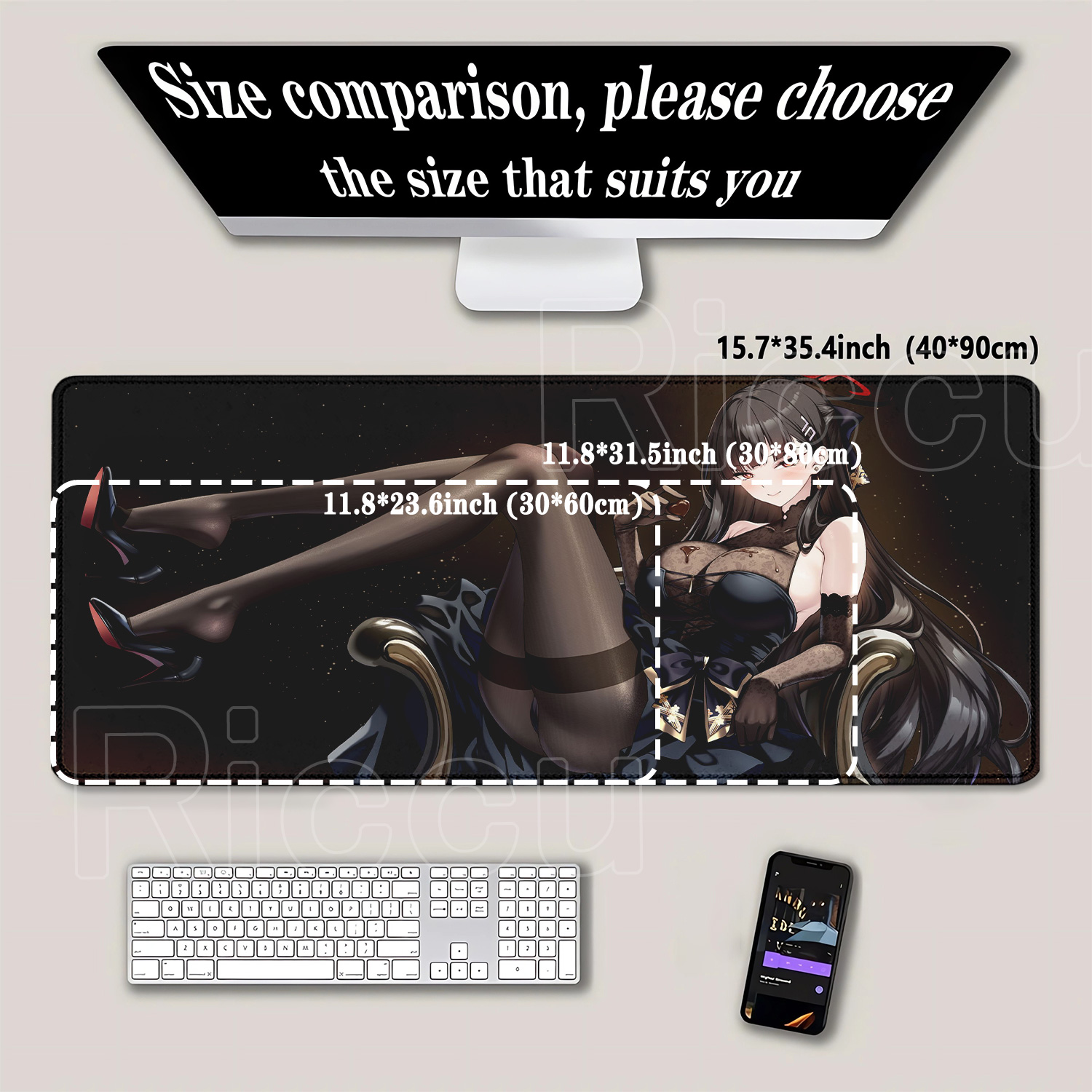 Anime girl Tsukatsuki Rio Blue - Esports Gaming Keyboard And Mouse recensione e prezzo
